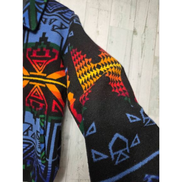 VTG 80s 90s Pendleton Wool Blend Aztec Bomber Jacket RARE COLOR Sz. L - Picture 6 of 12